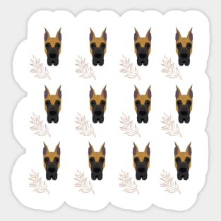Great Dane dog pattern Sticker
